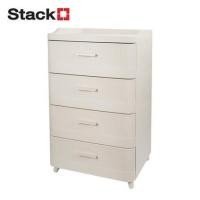 ราคา ตู้ลิ้นชัก 4 ชั้น STACKO LANA 51.5X41.5X86.5 ซม. สีครีม (1306592)