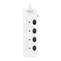 ราคา Eleckta รางปลั๊กไฟ 4 ช่อง 4 สวิตช์ ยาว 3 เมตร รุ่น ET443M-SBK