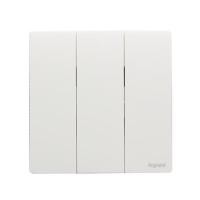 ราคา ชุดสวิตช์ 1 ทาง 3 ช่อง BTICINO MALLIA SENSES S281004MW สีขาว (1263224)