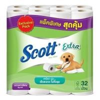 ราคา กระดาษชำระ SCOTT EXTRA ความยาวพิเศษ แพ็ก 32 (1130293)