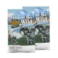 ราคา อาหารลูกสุนัข TASTE OF THE WILD PACIFIC STREAM PUPPY สูตรเนื้อปลา โฮลิสติก (680กรัมX2) (888126500005)