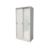 ราคา ตู้เสื้อผ้า บานเลื่อนกระจกเงา LEECO SWM-0603 สีขาว 3 ฟุต (888175000140)