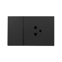ราคา ชุดเต้ารับเดี่ยว + สวิตช์ 1 ทาง HACO MELLOW HACO-LO-MEL-E11-MNB สี MIDNIGHT BLACK (1313824)