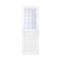 ราคา ชุดประตูห้องน้ำพร้อมวงกบ UPVC ไม่เจาะลูกบิด ASARA G932 ลาย 9 ช่อง 70x180 ซม. สีขาว (1321650)