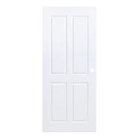 ราคา ประตูภายนอก UPVC เจาะรูลูกบิด PARAZZO MN005 80X200 ซม. สีขาว (1183149)