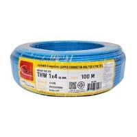 ราคา สายไฟ THW IEC01 THAIUNION 1X4 ตร.มม. 100 ม. สีฟ้า (1286927)