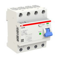 ราคา เบรคเกอร์กันไฟดูด 40 แอมป์ 4 โพล ABB RCCB F204 B-40/0.03 (Type B) (888166100078)