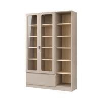 ราคา ตู้โชว์ 2 บานเปิด FURDINI KEEPER+ 120 ซม. สี LIGHT OAK/SOFT BEIGE/กระจกใส (1316791)