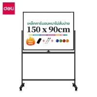 ราคา กระดานไวท์บอร์ด DELI 50106-BK-01 ขนาด 90 X 150 CM (888257600102)