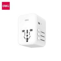 ราคา หัวแปลงปลั๊กไฟ DELI ET767-WH-01 สีดำ 2A3C-45W (888257600299)