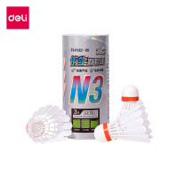 ราคา ลูกแบดมินตัน DELI FH182-W-WH-01 วัสดุไนลอน สีขาว (1 แพ็ค 3 ลูก) (888257600437)