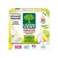 ราคา ก้อนล้างจานสำหรับเครื่องล้างจาน L’ARBRE VERT ALL IN 1 584 กรัม กลิ่นเลมอน (1315015)