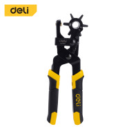 ราคา คีมเจาะรูหนัง DELI EDL1919-YL-01 เจาะได้ 6ขนาด สีเหลือง-ดำ (888257700020)