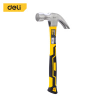 ราคา ค้อนหงอนมินิ ด้ามไฟเบอร์ DELI DL5003-YL-01 ขนาด 0.75กก สีดำ (888257700085)