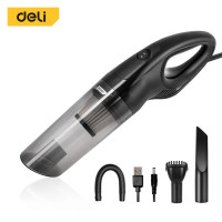 ราคา เครื่องดูดฝุ่นในรถ แบบมีสาย ปลั๊กหัวแจ็คที่จุดบุหรี่ DELI DL8081-BK-01 5000PA สีดำ (888257700151)