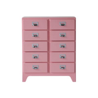 ราคา ตู้เก็บของ 10 ลิ้นชัก MY DOLLS HOUSE BINGBING 96 CM. สีชมพู (888125900319)