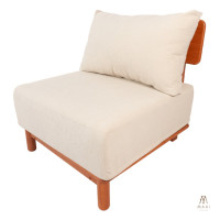 ราคา โซฟา 1 ที่นั่งไม้ยางพารา MAAI DESIGN รุ่น KANAKO SOFA เบาะผ้าสีครีม (888247300096)