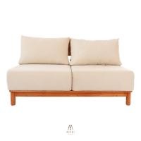 ราคา โซฟา 2 ที่นั่งไม้ยางพารา MAAI DESIGN รุ่น KANAKO SOFA เบาะผ้าสีครีม (888247300099)