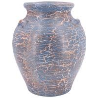 ราคา แจกันดินเผา KORAT SANGSUWAN POTTERY รุ่น THKSP002 ตกแต่งลายแตกวินเทจ 11 นิ้ว สีฟ้า (888208700002)