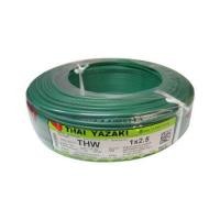 ราคา สายไฟ THW IEC01 YAZAKI 1x2.5ตร.มม. 100 ม. สีเขียว (1020091)