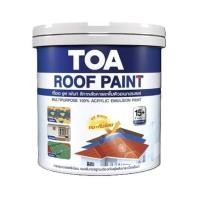 ราคา สีทาหลังคา ชนิดกึ่งเงา TOA ROOF PAINT R312 สีเขียวมรกต 1 แกลลอน (176052)
