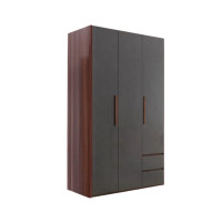 ราคา ตู้เสื้อผ้า 3 บานเปิด WISDOM DESIGN FURNITURE รุ่น WISDOM 120 ซม. สีวอลนัท/ยีนส์ (888216601094)