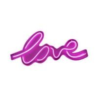 ราคา ป้ายไฟ LED CARINI LOVE สีขาว/ชมพู (1316011)