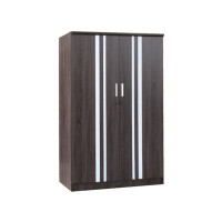 ราคา ตู้เสื้อผ้า 2 บานเปิด WISDOM DESIGN FURNITURE รุ่น WR403 120 ซม. สีแอชบราวน์/ขาว (888216601085)