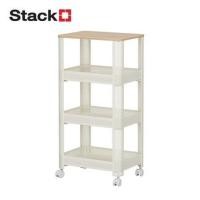 ราคา ชั้นวางของ 4 ชั้น มีล้อ STACKO COZI 42x31x84 ซม. สีขาว (1315021)