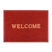 ราคา พรมเช็ดเท้าดักฝุ่น HOME LIVING STYLE WELCOME 50X70 ซม. สีแดง (214501)
