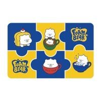 ราคา พรมพียู SNAZZ FOAM BEAR TEA 45x75 ซม. สีน้ำเงิน (1317759)