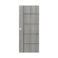 ราคา ประตูภายใน UPVC เจาะลูกบิด AZLE LT-06 90x200 ซม. สี DARK GREY (1320515)