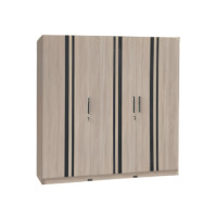 ราคา ตู้เสื้อผ้า 3 บานเปิด WISDOM DESIGN FURNITURE รุ่น WR601 180 ซม. สีโซลิค (888216601116)