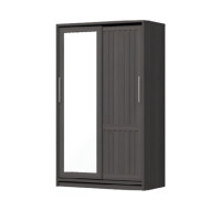ราคา ตู้เสื้อผ้าบานเลื่อนกระจกเงา WISDOM DESIGN FURNITURE รุ่น W12SLM 120 ซม. สีโอ๊ค (888216601125)