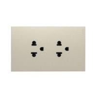 ราคา ชุดเต้ารับคู่ 3 ขา BTICINO NEXY SQT4185A สีบรอนซ์ทอง (1314268)