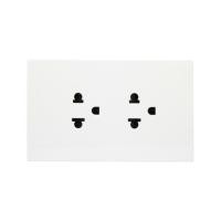 ราคา ชุดเต้ารับคู่ 3 ขา BTICINO NEXY SQW4185A สีขาว (1314294)