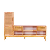 ราคา ตู้วางทีวี EVERGREEN FURNITURE รุ่น GL-18-FWR-4-12 ไม้ยางพารา สีไม้ธรรมชาติ (888168100207)