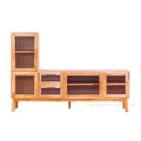 ราคา ตู้วางทีวี EVERGREEN FURNITURE รุ่น GL-18-FWR-3-15 ไม้ยางพารา สีไม้ธรรมชาติ (888168100212)