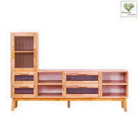 ราคา ตู้วางทีวี EVERGREEN FURNITURE รุ่น GL-18-FWR-3-17 ไม้ยางพารา สีไม้ธรรมชาติ (888168100216)