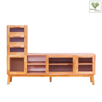 ราคา ตู้วางทีวี EVERGREEN FURNITURE รุ่น GL-18-FWR-3-31 ไม้ยางพารา สีไม้ธรรมชาติ (888168100244)