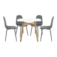 ราคา ชุดโต๊ะทานข้าว 4 ที่นั่ง SB FURNITURE JANORA&LALADA 59062997 สีขาว (1298780)
