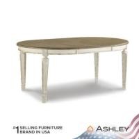 ราคา โต๊ะอาหาร ปรับขนาดได้ ASHLEY FURNITURE HOMESTORE รุ่น REALYN/121-182 สีขาววินเทจ (888122802298)