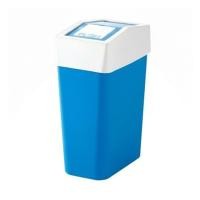 ราคา ถังขยะเหลี่ยมฝาสวิง DKW SWING BIN 18 ลิตร สีฟ้า/ขาว (1312320)