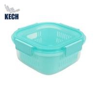 ราคา กล่องจัดเก็บในตู้เย็น KECH GRASSY 1,100 มล. สีเขียว/ใส (1302891)