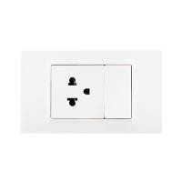 ราคา ชุดเต้ารับเดี่ยว 3 ขา + สวิตช์ทางเดียว SCHNEIDER S1M3TS426UST_1SW WE MILUZ E สีขาว (1322643)