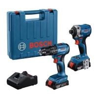 ราคา ชุดสว่านไร้สาย (พร้อมแบตเตอรี่) BOSCH GSB185+GDR215 18 โวลต์ (1296755)