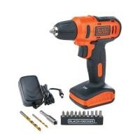 ราคา สว่านไร้สาย (พร้อมแบตเตอรี่) BLACK&DECKER LD12SP-B1 12 โวลต์ (1097454)