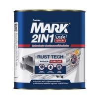 ราคา สีเคลือบกันสนิม CAPTAIN MARK 2 IN 1 MG200 สีแดง เงา 1/4 แกลลอน (1276911)