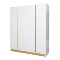 ราคา Koncept Furniture ตู้ผ้า 4 บานเปิด KC-PLAY สีขาว-ลินเบิร์ก รุ่น NORDIS 19223552