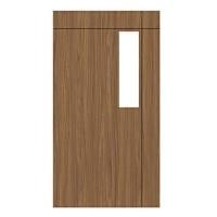 ราคา ประตู UPVC ไม่เจาะลูกบิด PARAZZO ED บานกระจกฝ้า 100X200 ซม. สีวอลนัท (1153863)